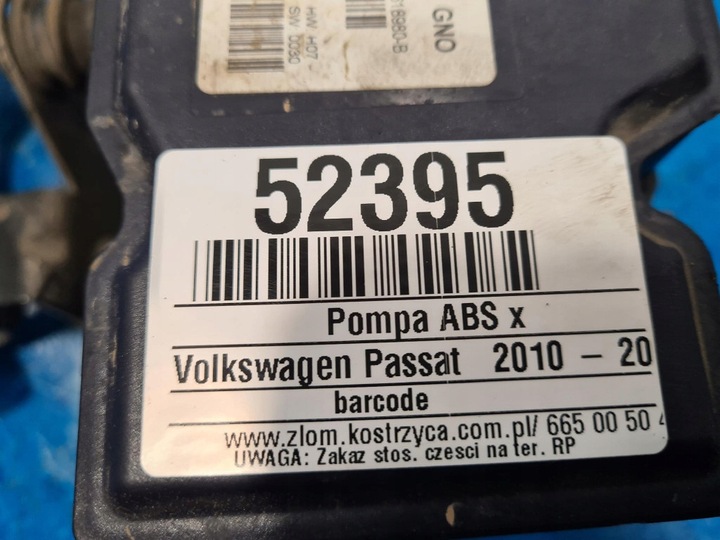фото №5, Vw passat b7 1.4b насос abs 3aa614109ap