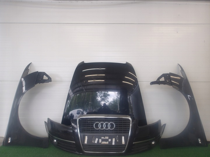 фото №1, Audi a6 c6 4f 04-08 перед бампер капот переднее решётка радиатора крылья ly9b комплект