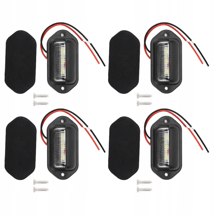 фото №7, 4szt. 12v 6led лампочки номерного знака регистрационный o высокого яркость 5k