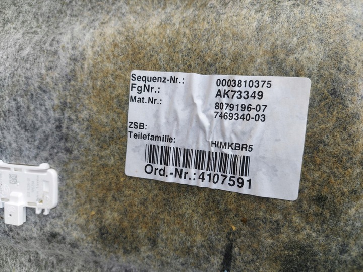 фото №13, Bmw g20 330i sedan 2018 стеля підкладка дах plastyki чорні м-пакет