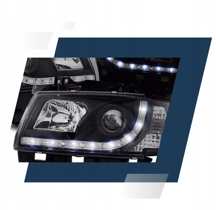 фото №13, Лампы фары + задние led do vw t4 od 1996 do 2003 daylight комплект