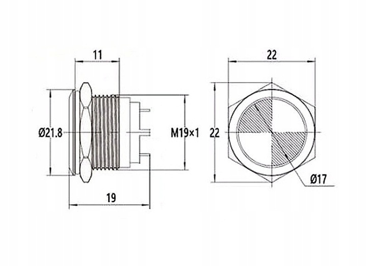 фото №11, Индикатор панели распределительной led 12v 22mm красная
