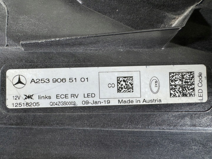 фото №14, Mercedes glc w253 полный led performance лампа левая перед фара eu супер