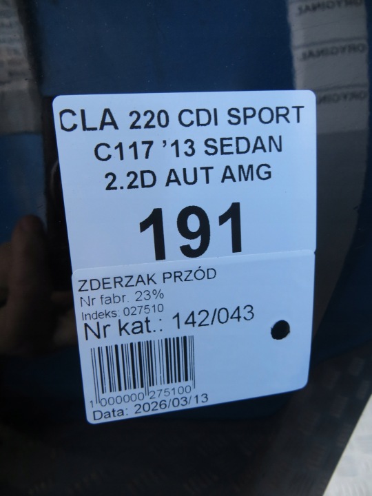 фото №9, Mercedes cla w117 бампер перед kpl 191 a1178850425 13-