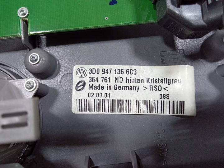 фото №5, Vw phaeton лампа стеля зад 3d0947136