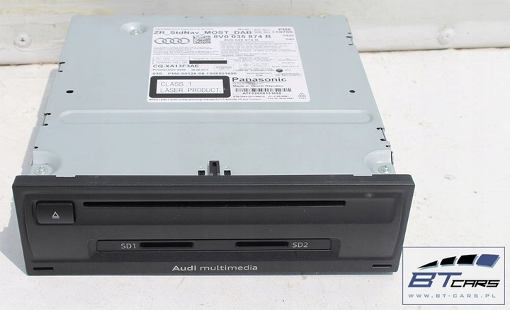 фото №12, Audi a3 набор mmi панель + монитор + считыватель mib 8v0919614q 8v0919603a 8v00