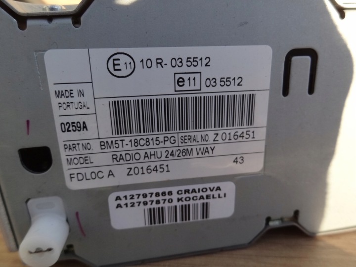 фото №8, Ford ecosport 2014 магнитола магнитола bm5t-18c815-pg европа оригинал