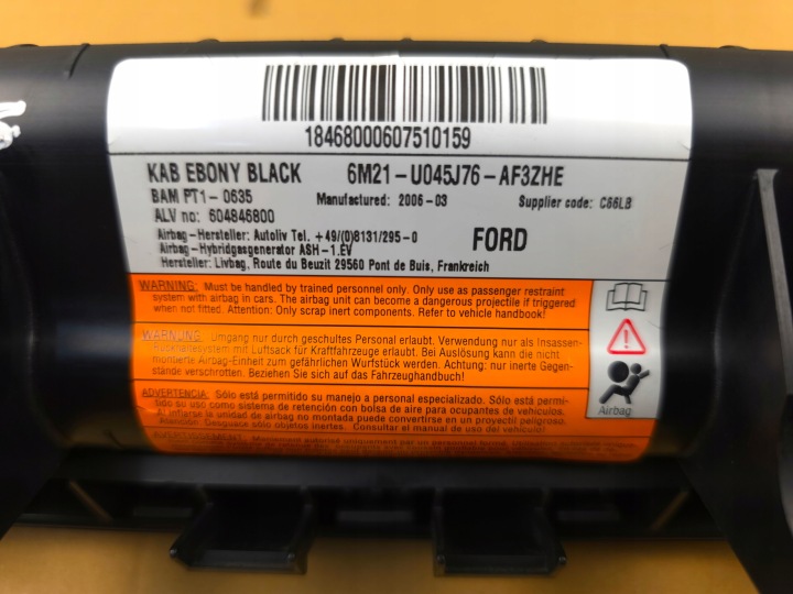 фото №12, Ford s-max mk1 galaxy ii mk3 2006 - 2015 r. подушка коленная подушка европа