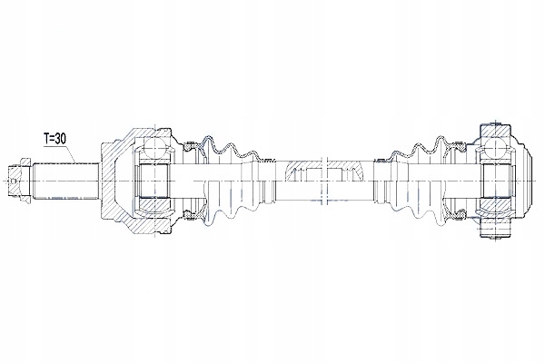 фото №11, Полуось приводная bmw x5 09- x6 10- atm задняя l/p nty