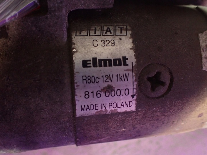 фото №5, Fiat seicento 98-04 0,9 стартер 9 зубів 8160000