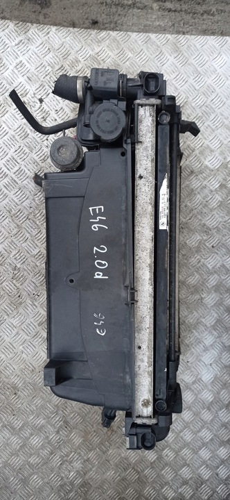 фото №7, Bmw e46 2.0 d 150 радіатор комплект + вентилятор жалюзі