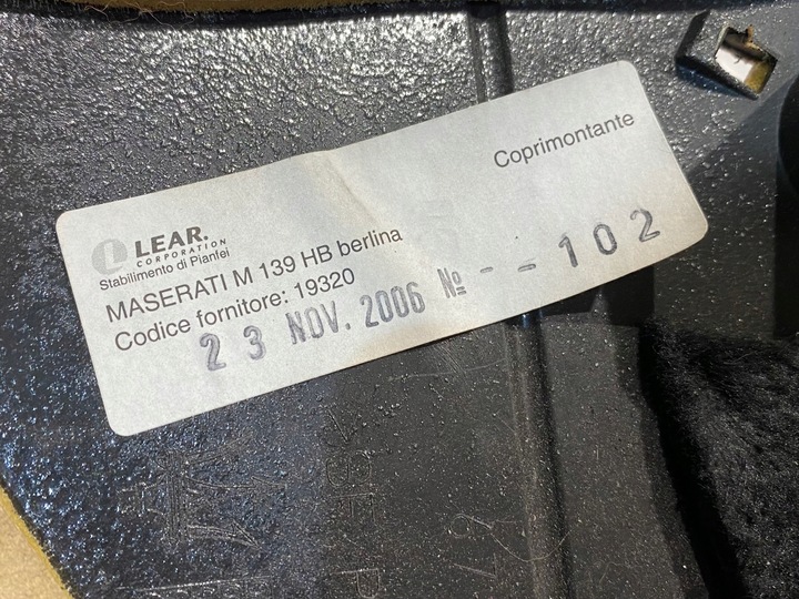 фото №5, Maserati quattroporte защита панель lh 67202000