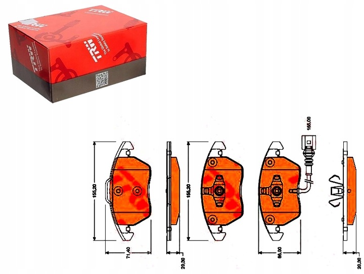 фото №1, Гальмівні колодки гальмівні vw перед cc eos golf jetta passat