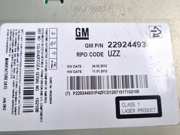 фото №7, Радіо автомобільні opel insignia a 2013 22924493