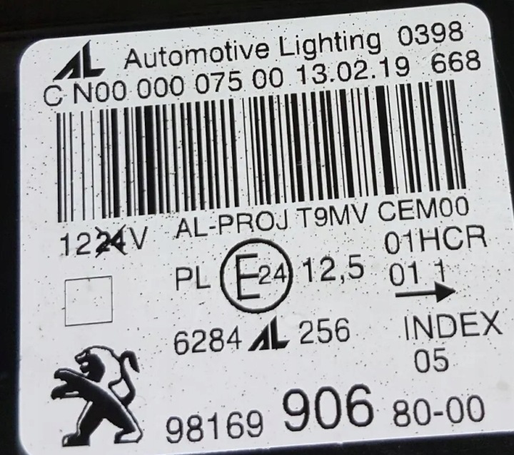 фото №15, Peugeot 308 t9 рестайлінг фара ліва lub права перед led 9816990580, 9816990680