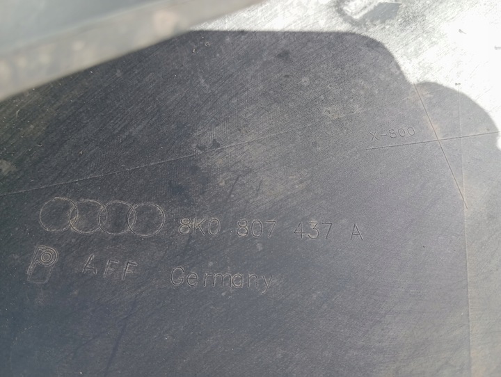 фото №11, Бампер перед переднє audi a4 8k0 b8 передній рестайлінг 08- омивачі 8k0807437a