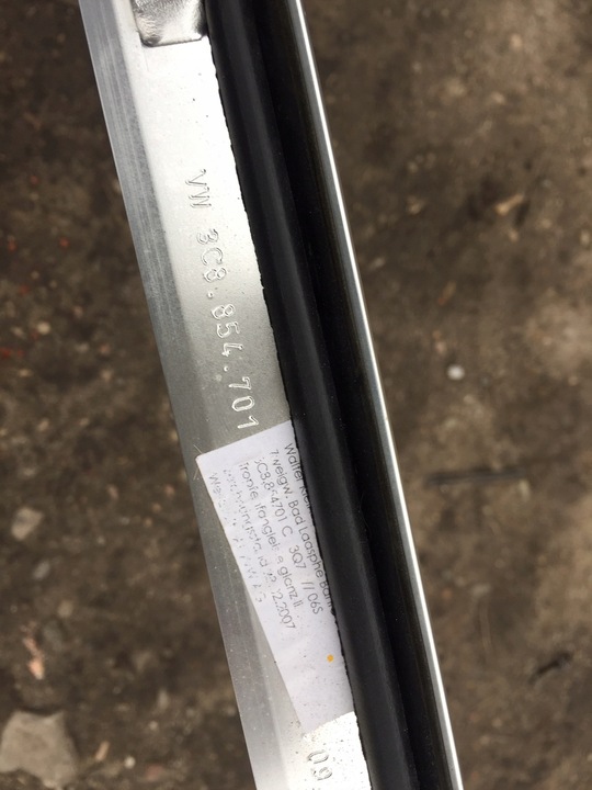 фото №14, Vw passat cc планка хром крыша левый 3c8854701c