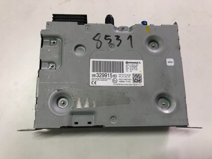 фото №1, Citroen ds7 17- радио навигация 9832991580