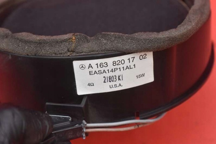 фото №7, Динамік лівий зад a1638201702 mercedes ml w163 01-05