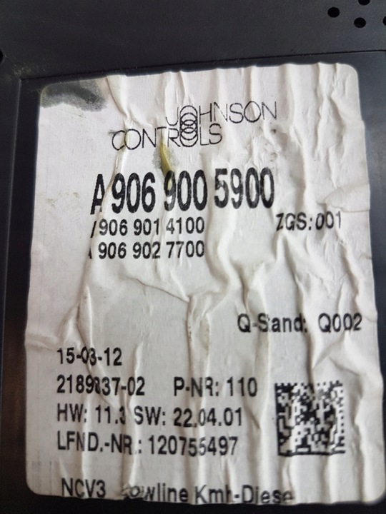 фото №6, Mercedes sprinter w906 спидометр приборы a9069005900