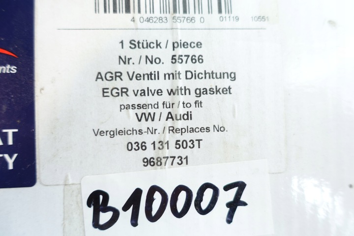 фото №8, Клапан egr vw polo iv 1.4 16v golf iv v caddy iii 036131503r 036131503t