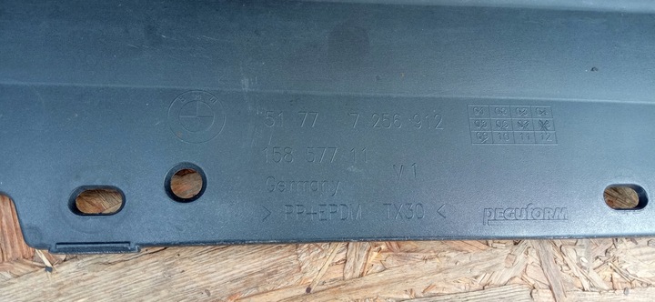 фото №10, Bmw 3 f30 f31 11- поріг накладка порога планка порогова права 5177-7256912