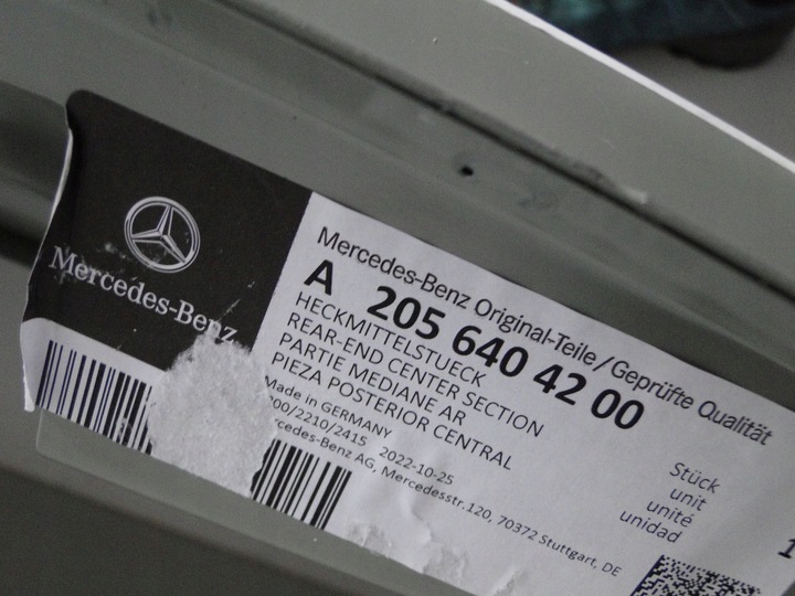 фото №8, Mercedes c 205 купе pas задній підсилювач w205