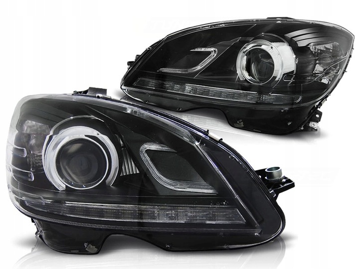 фото №1, Фары drl do mercedes c-class w204 sedan 2007 - 2014