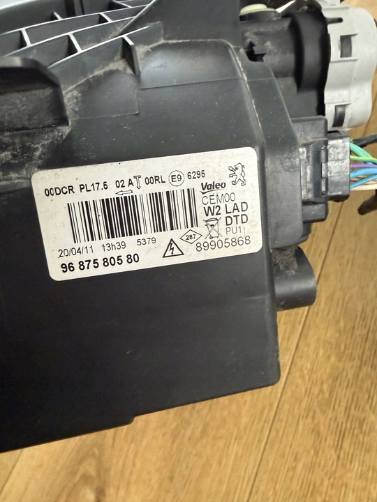 фото №7, Peugeot 508 лампа левая ксенон 9687580580