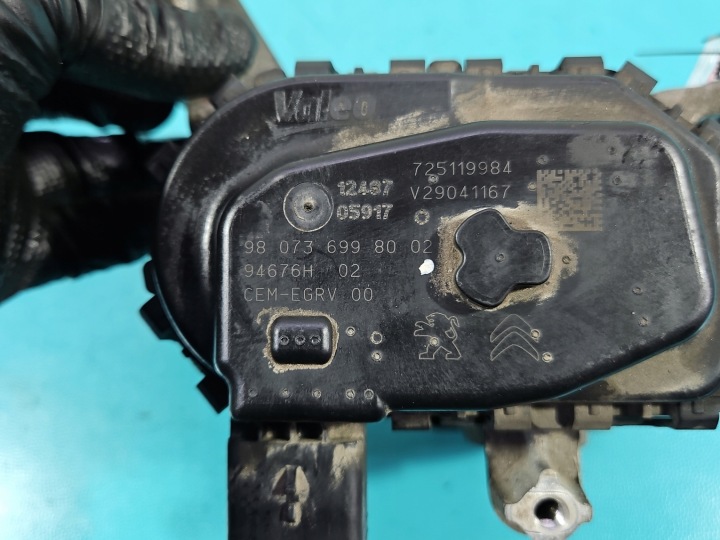 фото №14, Клапан egr peugeot 301 9807369980 1.6 hdi 5pin