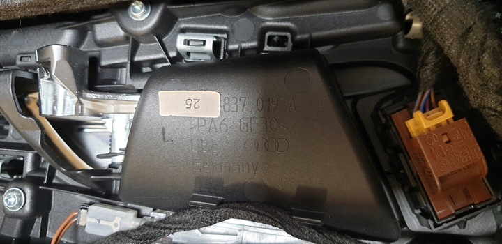 фото №15, Боковина оббивка двері лівий перед audi a6 c7 4g шкіра коричнева оригінальний номер eu