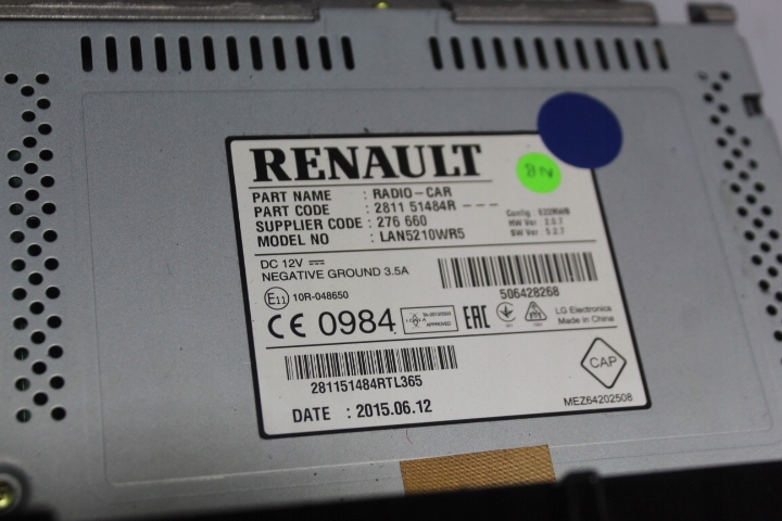 фото №4, Радио renault clio iv