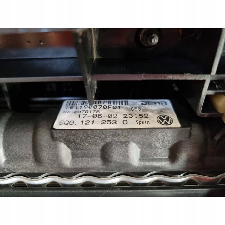 фото №8, Pas переднее усилитель лобовое радиатор 6q0805588b vw polo iv 1.9 02-05