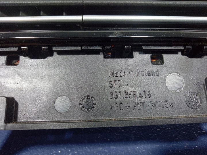 фото №6, Vw passat b8 14- решітка повітропровід dekor панелі годинник 3g1858416f