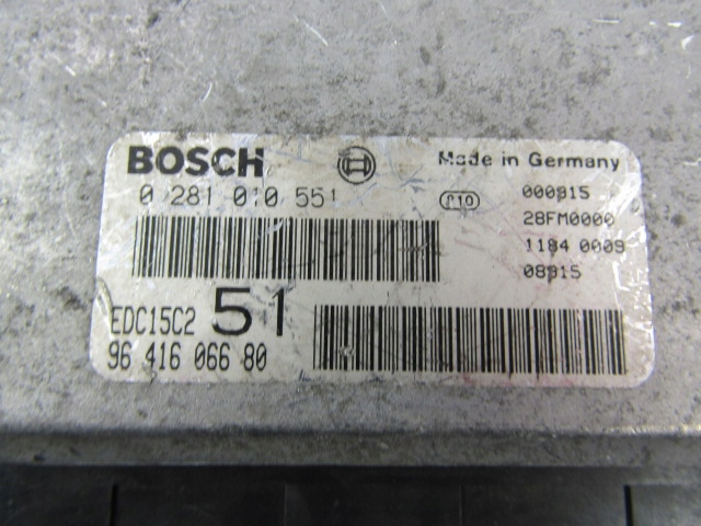 фото №7, Peugeot 306 блок управления двигателем (ecu) 2.0hdi 0281010551 9641606680 bosch