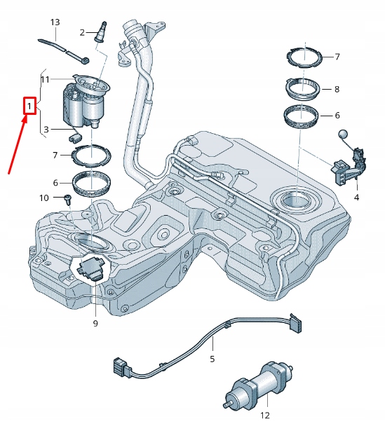 фото №10, Audi rs6 c7 fuel насос delivery unit 4g0919051l