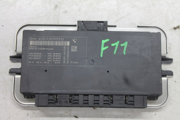 фото №1, Модуль блок управления света 9251975 bmw 5 f10 f11 10-