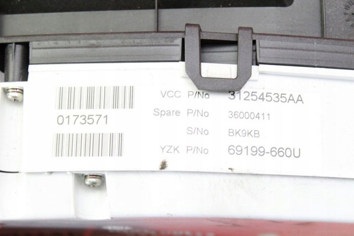 фото №6, Спидометр приборы eu 31254535aa volvo s70 v70 3 iii 2.0 d 136 km 07-16
