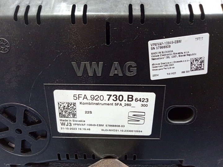 фото №5, Seat leon iv 4 20- 1.5 tsi спидометр приборы eu 5fa920730b