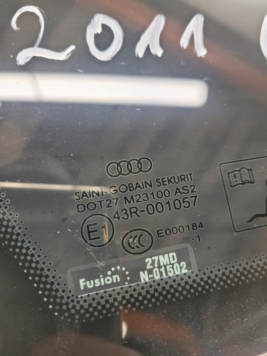 фото №5, Скло кузовна audi a6 c7 sedan лівий зад 2011r