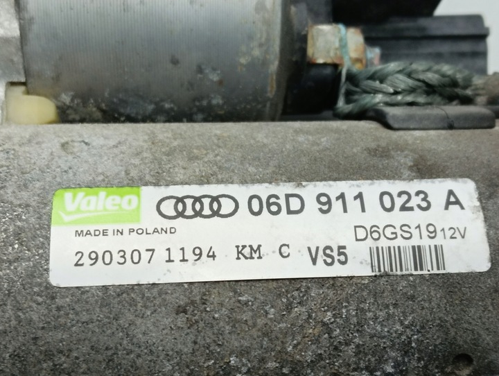 фото №5, Стартер audi a6 c6 a4 b7 2.0b tfsi 06d911023a