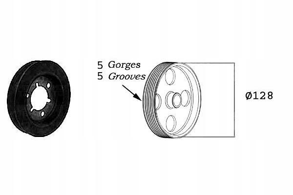 фото №7, Sasic 2150025 колесо пасове, wał колінчастий