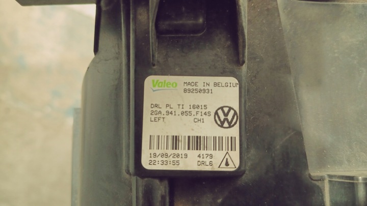 фото №13, Галоген led drl vw t roc 2ga 17-21 2ga941055f оригінал лівий