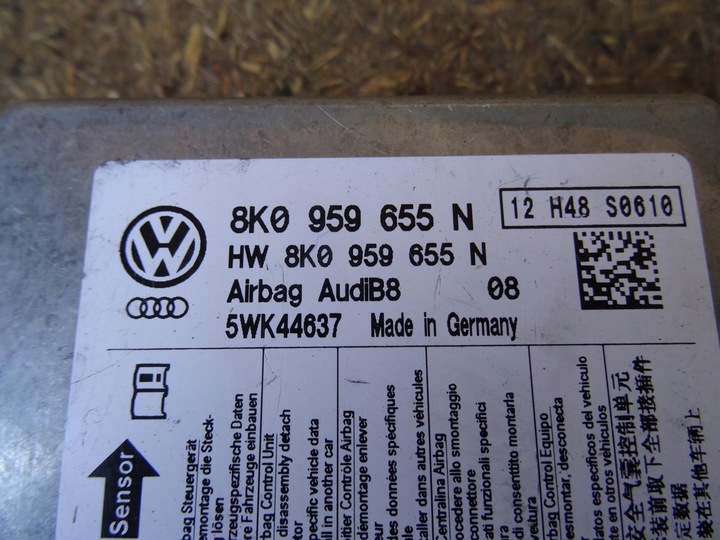 фото №7, Audi a4 b8 8k модуль датчик подушек подушка безопасности 8k0959655n