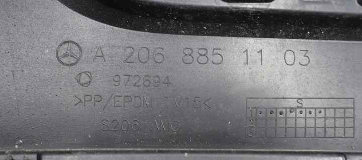 фото №9, Mercedes c клас w206 amg бампер зад задній org універсал + хромовані елементи