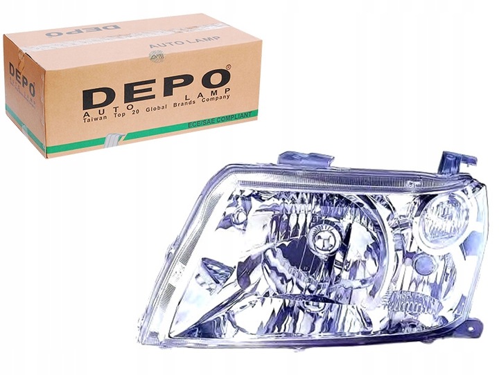 фото №1, Depo фара h4 електричний колір вкладиш: хром