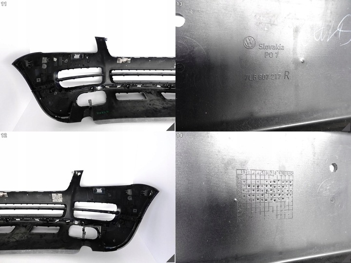 фото №9, Vw touareg i 7l6 02-06 бампер+ спойлер перед sprysk/6xpdc