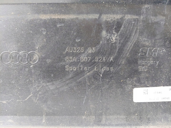фото №6, Audi q3 83a накладка бампера зад 83a807521 a