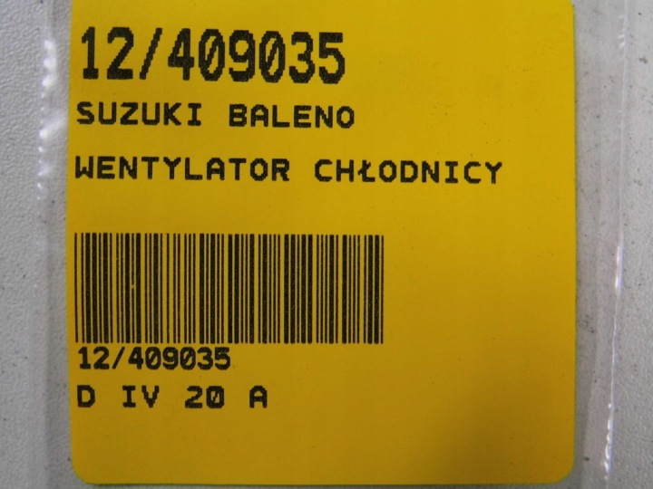 фото №9, Suzuki baleno eg вентилятор охолодження радіатора (дифузор) основний  1,3 1776050g00