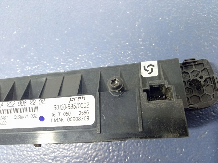 фото №5, Mercedes s клас w222 панель кондиціонера зад задній a2229062202